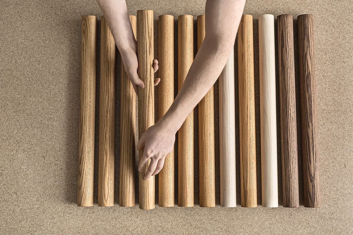 Disposition des chevilles en bois