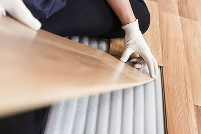 Installation de parquet flottant