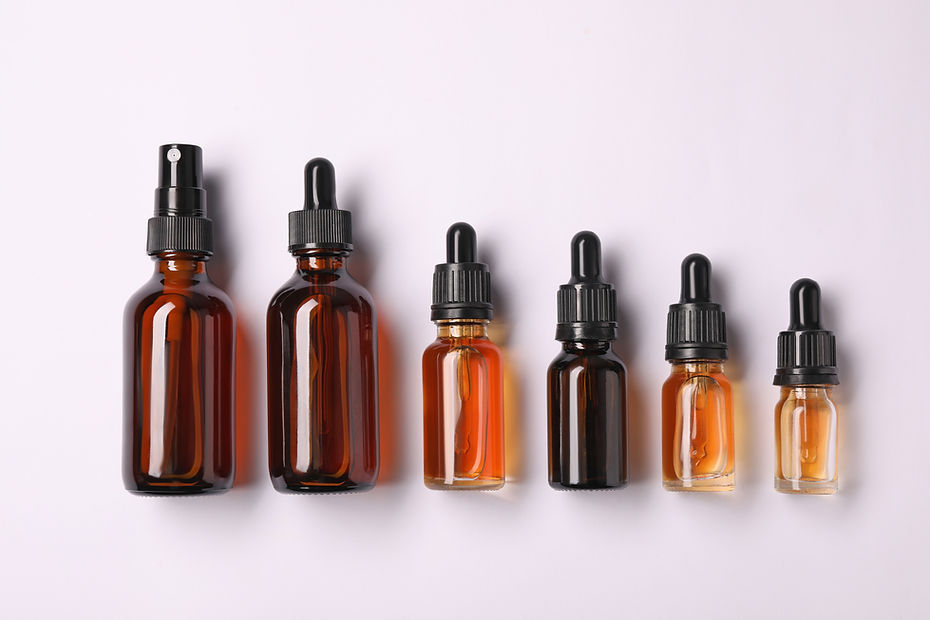 Bottles of Essential Oil