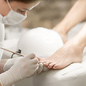 Pedicure in Progress