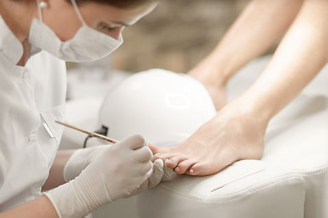 Pedicure in Progress