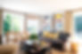 Sofa and chairs in living room. Interior of simple home. Furniture is arranged in sitting