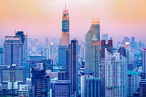 A view of Baiyoke Tower 1 and 2
