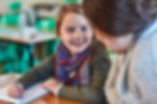 Girl with Teacher