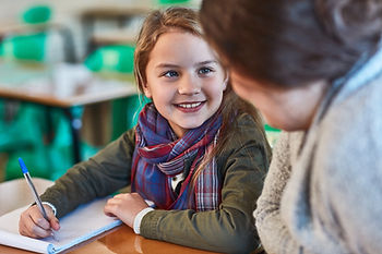 young student with teacher