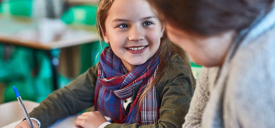Girl with Teacher