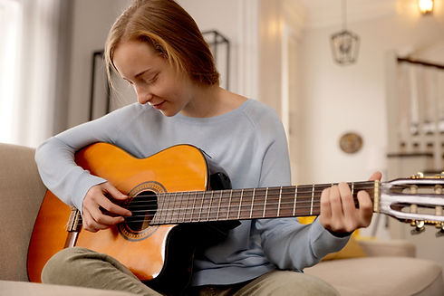 Practicing Guitar