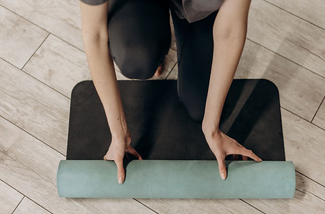 Folding a Yoga Mat