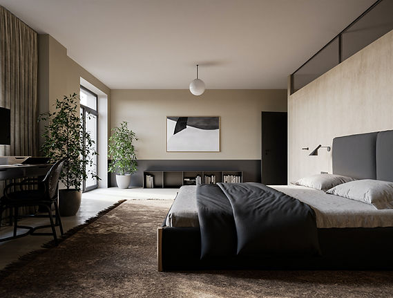 Diseño de dormitorio moderno