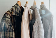 Mens Shirts and Coat on Rack