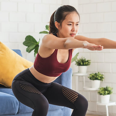 Woman Doing Squats