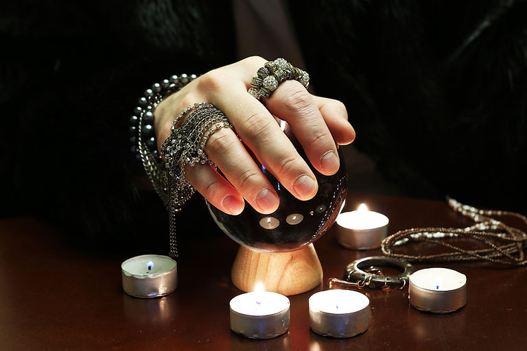 Crystal Ball in Psychic Hands