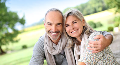 Happy senior clinical trial participants at a medical research center in Plano TX.