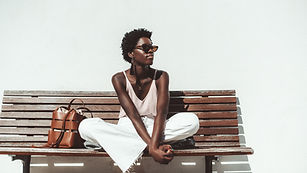 Sitting on a Bench