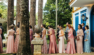 Wedding Guests Outdoors