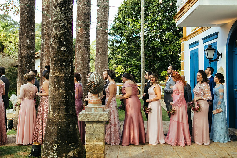 Wedding party lineup