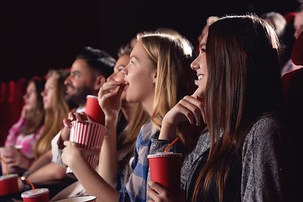 Watching movies at cinema
