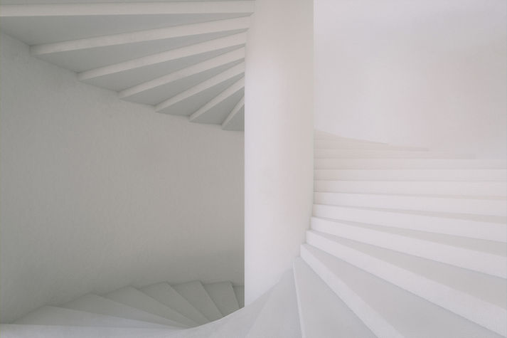 White Spiral Staircase