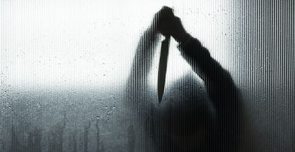 Silhouette Holding Knife