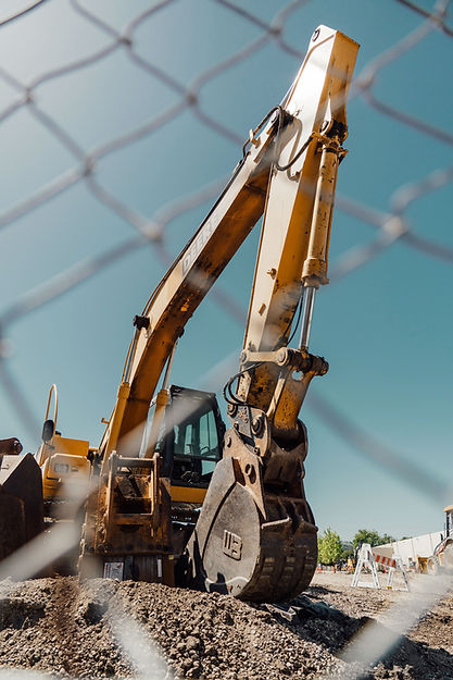 Excavator at Worksite