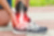 Pain caused by arthritic ankle joints