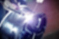 close-up image of welding a car alloy