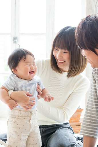笑顔の赤ちゃん