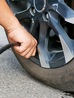 Inflating Car Tire