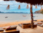 Luogo di relax sulla spiaggia