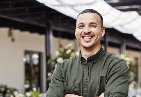 Smiling Man Outdoors