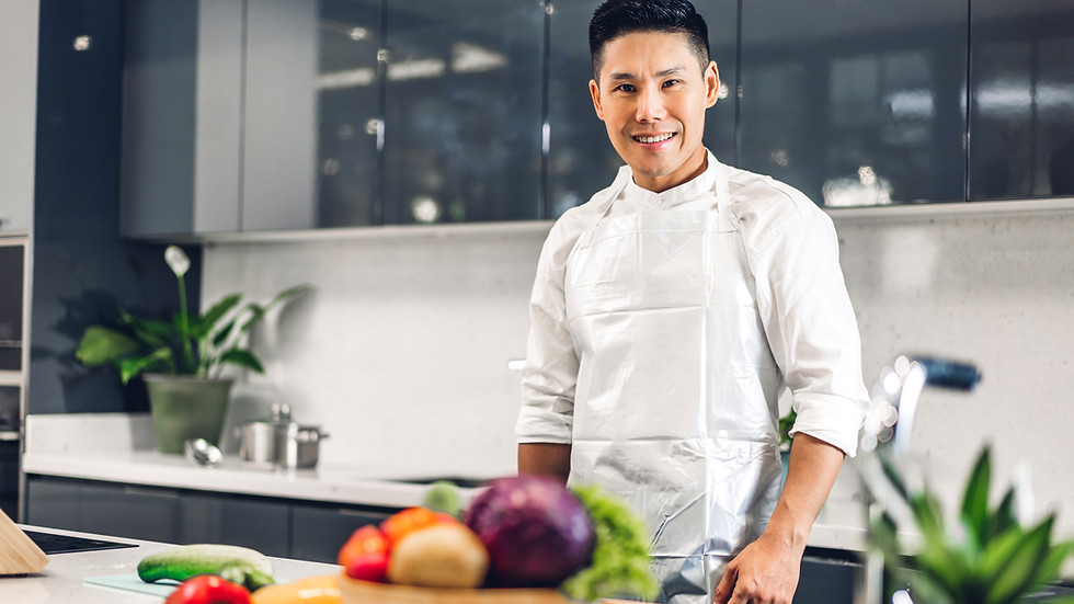 Chef in Modern Kitchen
