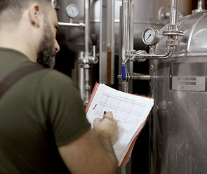 Man Inspecting Equipment