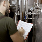 Man Inspecting Equipment