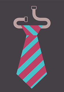 Arte de gravata listrada
