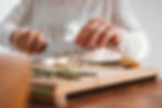 Chopping Fresh Ginger
