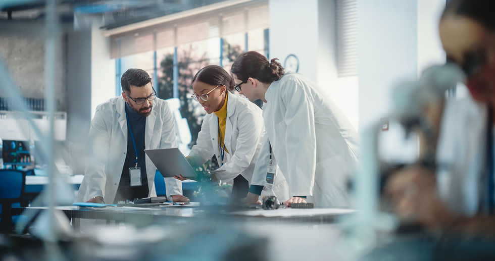 Lab Team Collaborating