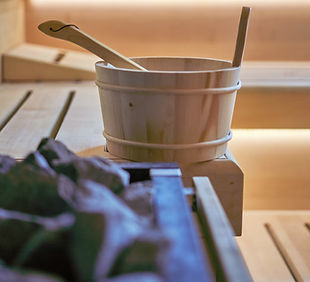 Sauna bucket and ladle