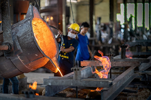 Dökümhanede Erimiş Metal
