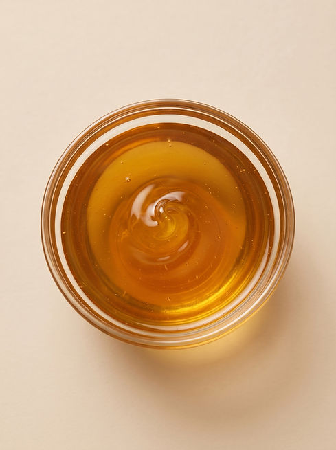 Glasschale Honig