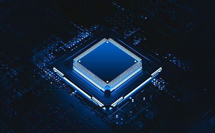 Blue microship closeup