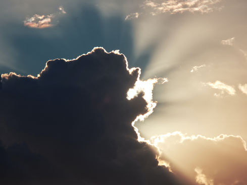 Cloud with silver lining.