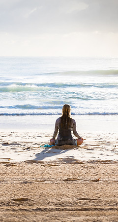 Meditating on the Beach