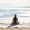 Meditating on the Beach