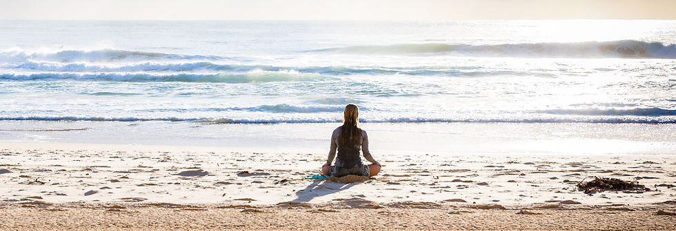 Meditating on the Beach