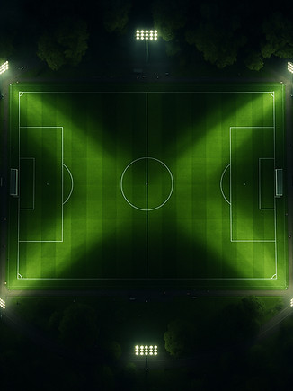 Illuminated Soccer Field