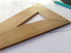 Wooden Ruler Close-Up