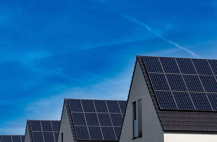 Maisons avec panneaux solaires