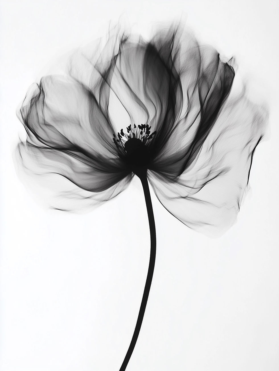 Delicate Black Flower