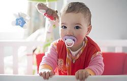 baby with a soother