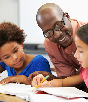 Male Teacher with Students